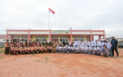 Upacara Pelantikan Pengurus OSIS dan Dewan Ambalan Masa Bakti 2021 - 2022