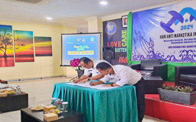 Resmi jalin kerjasama, Loka Rehabilitasi Narkotika Batam gandeng SMA Negeri 26 Batam Dalam Program SINARI Sekolah