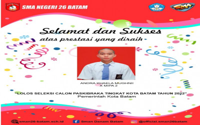 Siswa SMAN 26 Batam Lulus Seleksi Paskibraka Tingkat Kota 2022